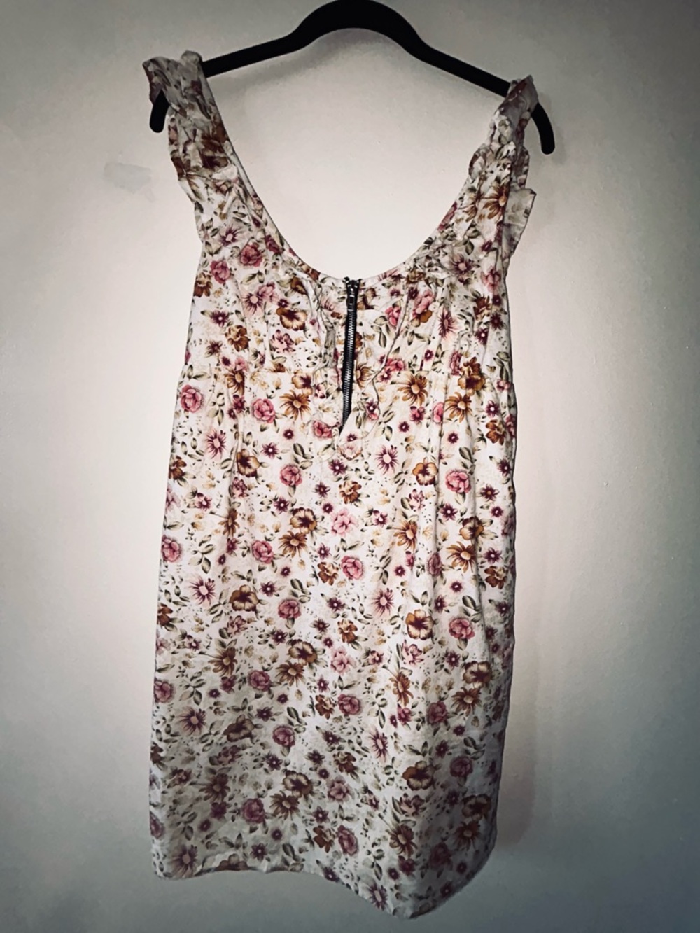 Fire Los Angeles Floral Zip-Front Dress
